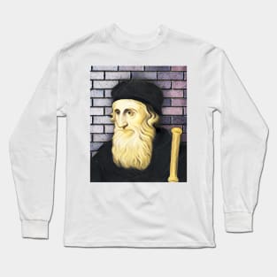 John Wycliffe Portrait | John Wycliffe Artwork 9 Long Sleeve T-Shirt